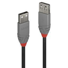 Lindy | USB2 Type-A kaabel 2m | Anthra | 36703