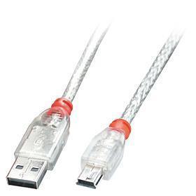 ELKO: 1350266 Lindy | USB2 A to Mini-B kaabel | 41780 | 0.2m | Transparent