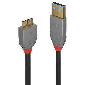 ELKO: 1350292 Lindy | USB3.2 A to Micro-B kaabel 2m | Anthra | 36767