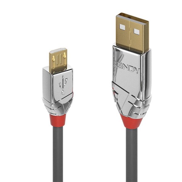 Lindy | USB2 A to Micro-B kaabel | 36652 | 2m | Cromo