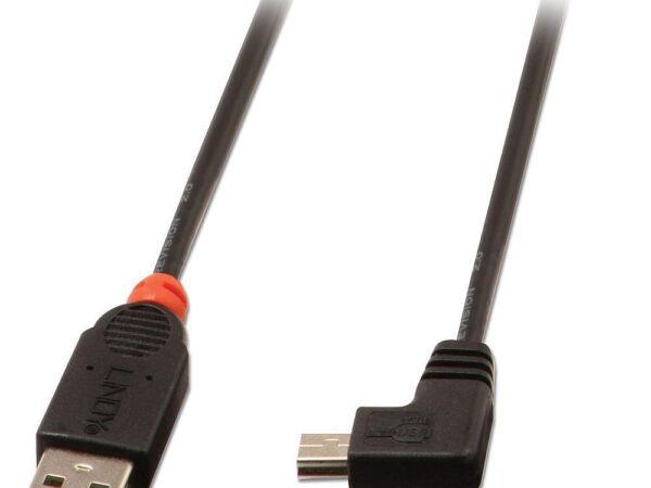 Lindy | USB2 A to Mini-B kaabel | 31970 | 0.5m | 90°