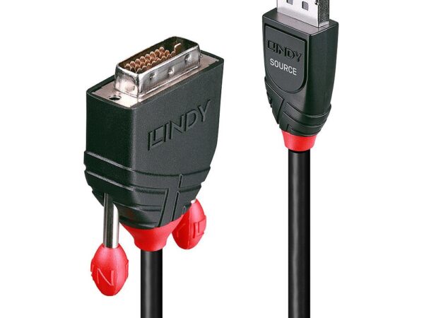 Lindy DisplayPort to DVI-D kaabel 1m must 41490