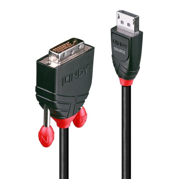 Lindy DisplayPort to DVI-D kaabel 1m must 41490