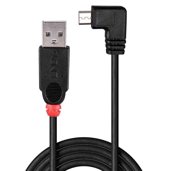 Lindy | USB2 A to Mini-B kaabel | 31971 | 1m | 90°