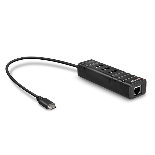 Lindy USB 3.1 jaotur koos LAN-adapteriga 43249