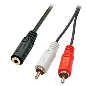 ELKO: 1351061 Lindy AV adapter kaabel 0.25m