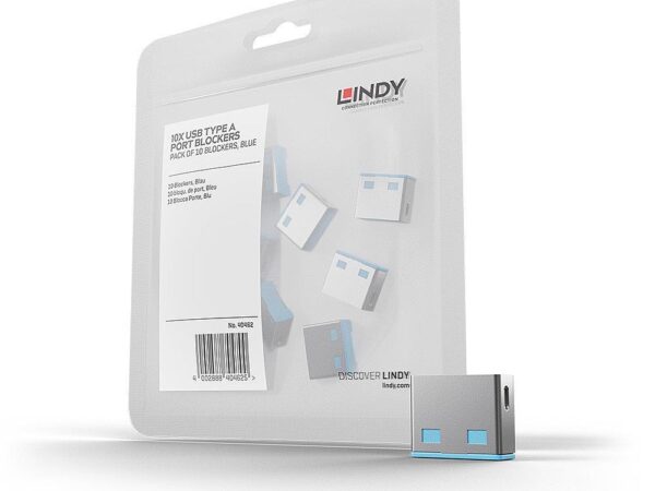 Lindy USB-pordi lukustid 10 tk sinine 40462