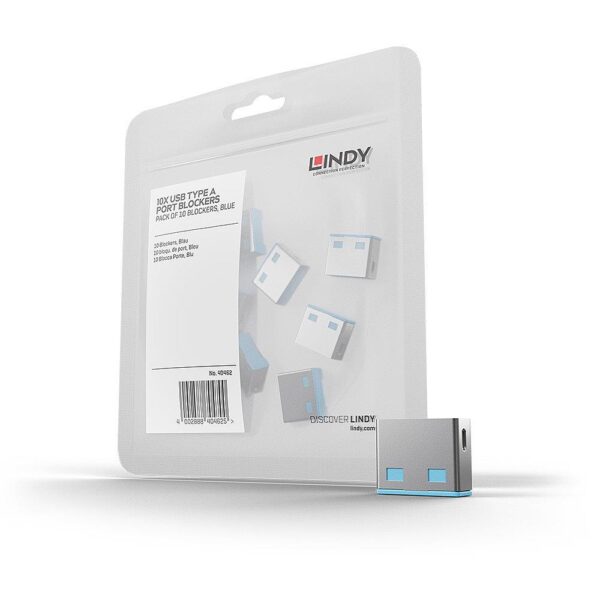 Lindy USB-pordi lukustid 10 tk sinine 40462