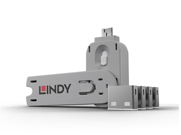 Lindy USB-pordi blokeerijad valge 4 tk 40454
