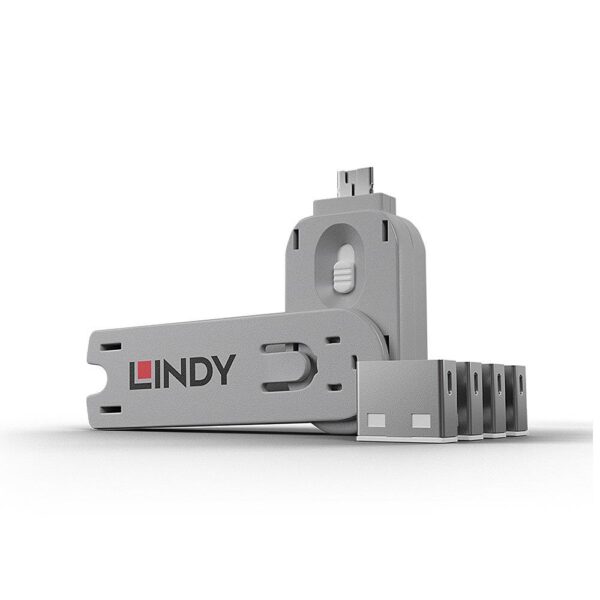 Lindy USB-pordi blokeerijad valge 4 tk 40454