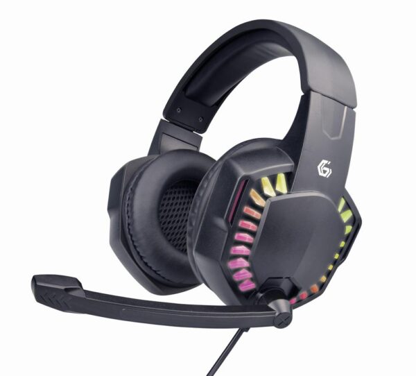 Gembird mänguripeakomplekt GHS-06 must