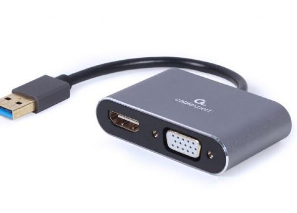 Gembird USB3 to HDMI/VGA adapter hall A-USB3-HDMIVGA-01