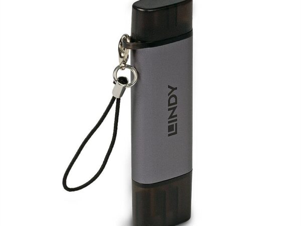 Lindy USB 3.2 mälukaardilugeja USB-C ja USB-A 43335