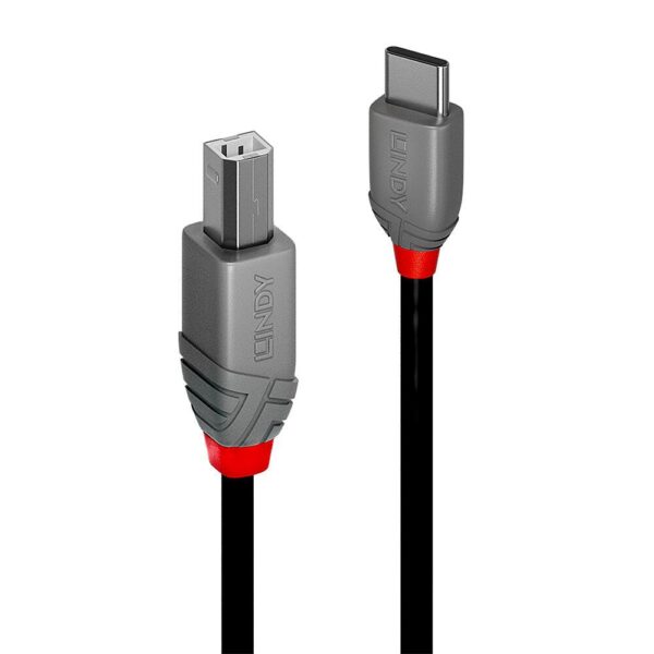 Lindy | USB2 C-B kaabel | 36942 | 2m | Anthra