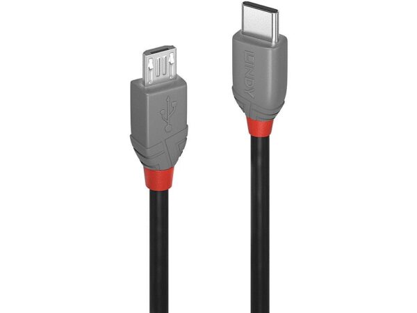 Lindy | USB2 A to Micro-B kaabel | 36893 | 3m | Anthra