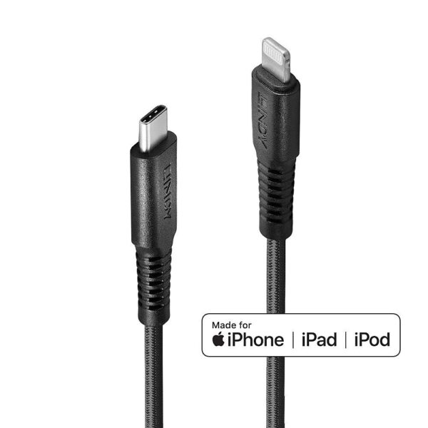 Lindy Lightning to USB-C kaabel 0.5m 31285