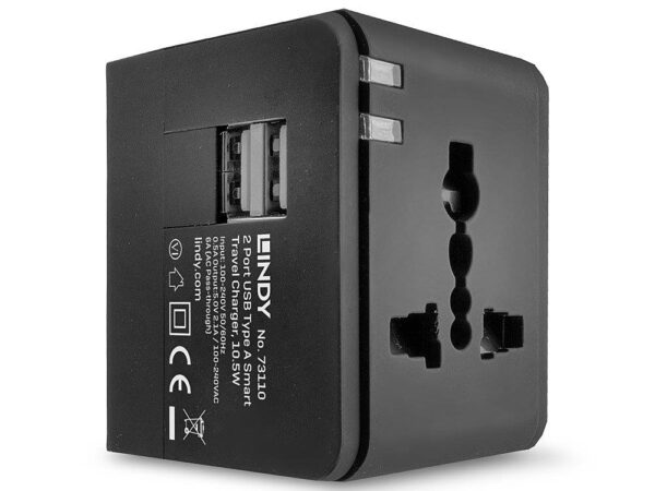 ELKO: 1370478 Lindy reisilaadija USB 2-port 73110