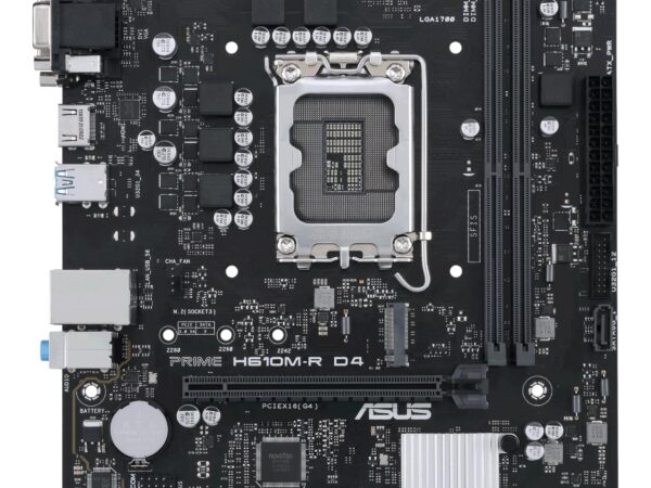 ELKO: 1370627 ASUS emaplaat Prime H610M-R D4-SI DDR4 LGA1700 Micro-ATX