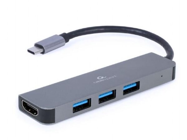 Gembird USB-C adapter HDMI/USB3 2in1 A-CM-COMBO2-01