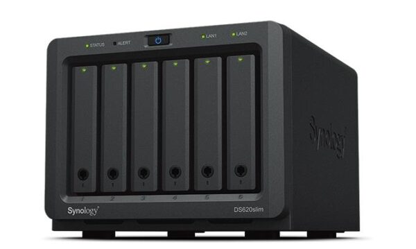 Synology DS620slim 6-bay NAS server (ilma ketasteta)