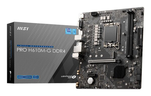 ELKO: 1378060 MSI emaplaat Pro H610M-G DDR4 LGA1700 Micro-ATX