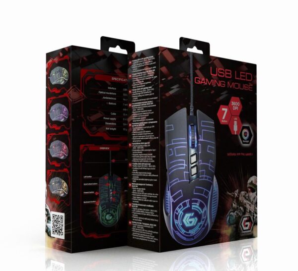 Gembird gaming hiir RGB must