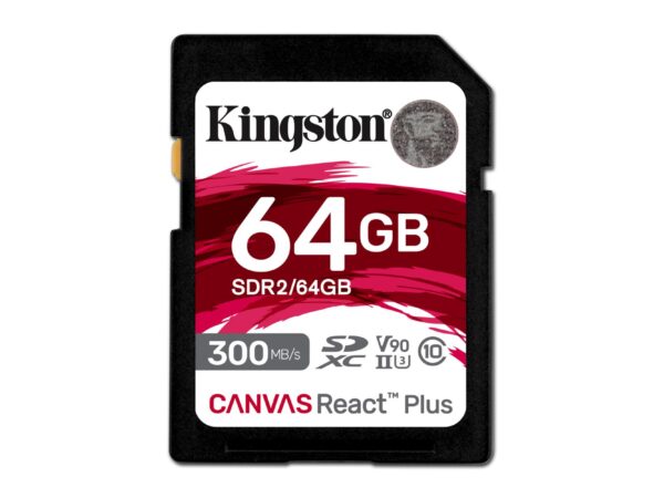 Kingston | SDXC mälukaart 64GB | Class 10 | SDR2/64GB