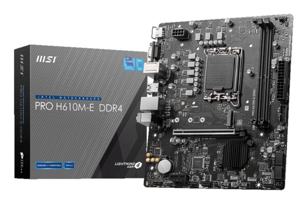 MSI emaplaat Pro H610M-E DDR4 LGA1700 Micro-ATX