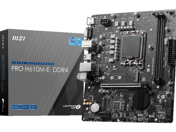 ELKO: 1389246 MSI emaplaat Pro H610M-E DDR4 LGA1700 Micro-ATX