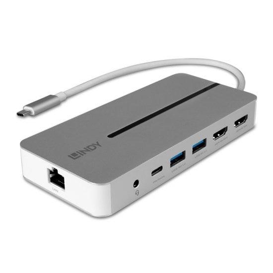 USB-C dokkimisjaam Lindy Mini Dual 4K