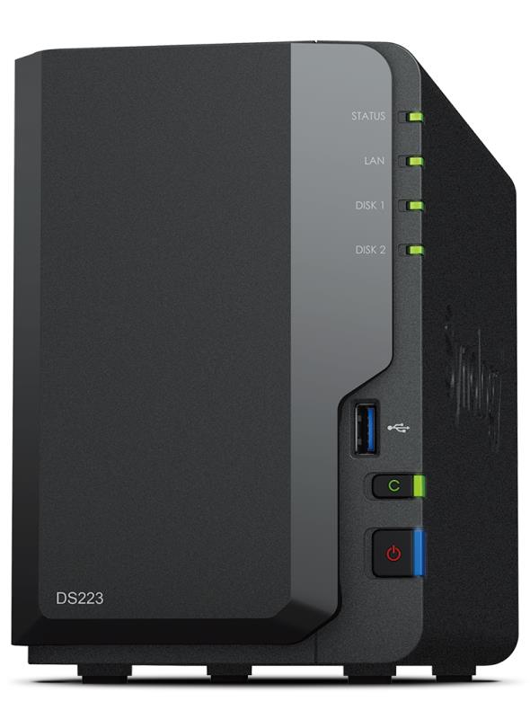 Synology DS223 2-bay NAS server ilma ketasteta