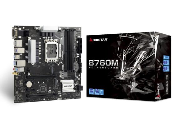 Biostar B760MZ-E Pro lga1700 ddr5 emaplaat