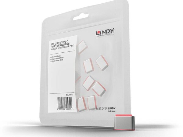 Lindy USB-C pordi blokeerijad roosa 10 tk 40437
