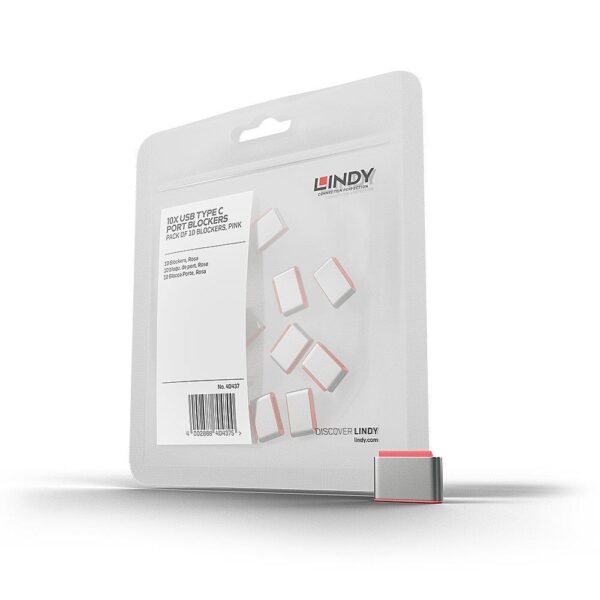 Lindy USB-C pordi blokeerijad roosa 10 tk 40437
