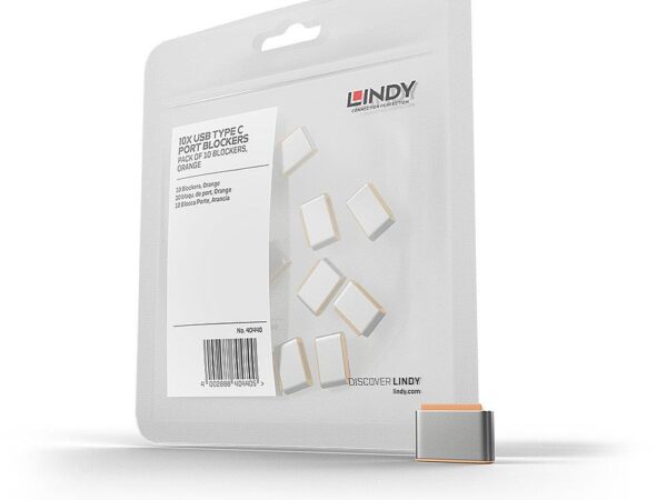Lindy USB-C pordi blokeerijad oranž 10 tk 40440