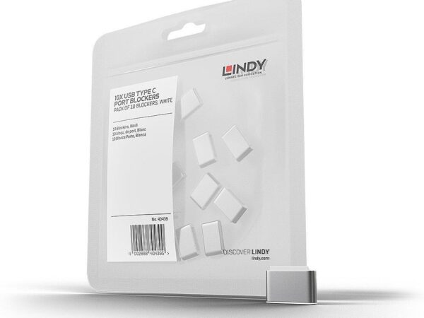 Lindy USB-C pordi blokeerijad valge 10 tk 40439