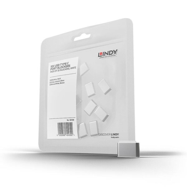 Lindy USB-C pordi blokeerijad valge 10 tk 40439