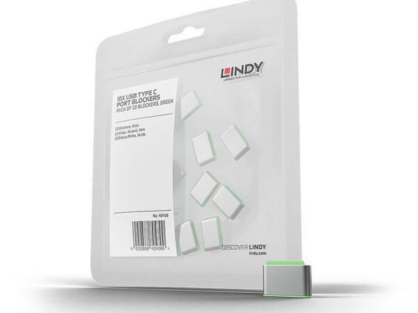 Lindy USB-C pordi blokeerijad roheline 10 tk 40438