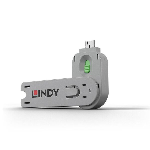 Lindy USB-pordi luku võti roheline 40621