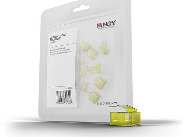 Lindy RJ45 pordi blokeerijad kollane 20 tk 40483