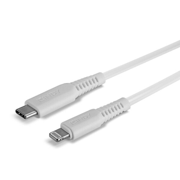 Lindy USB-C to Lightning kaabel 1m valge 31316