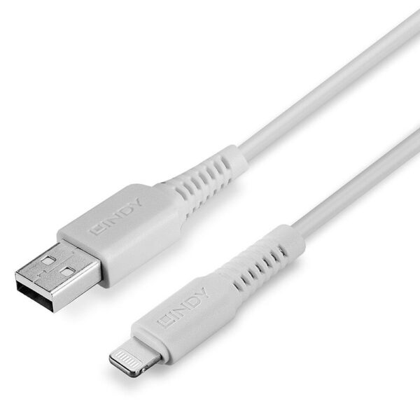Lindy USB-A to Lightning kaabel 2m valge 31327