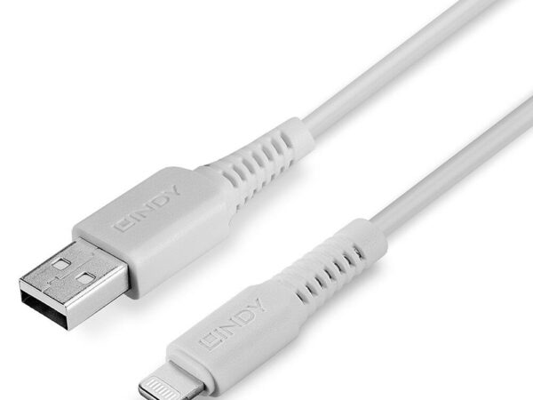Lindy USB-A to Lightning kaabel 1m valge 31326