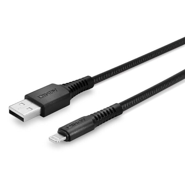 Lindy tugevdatud USB-A to Lightning kaabel 2m 31292