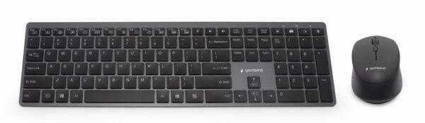 Gembird juhtmevaba klaviatuuri ja hiire komplekt Slim KBS-Eclipse-M500 ENG