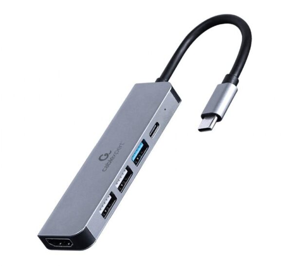 Gembird USB-C adapter HDMI/USB3 5in1 A-CM-COMBO5-03