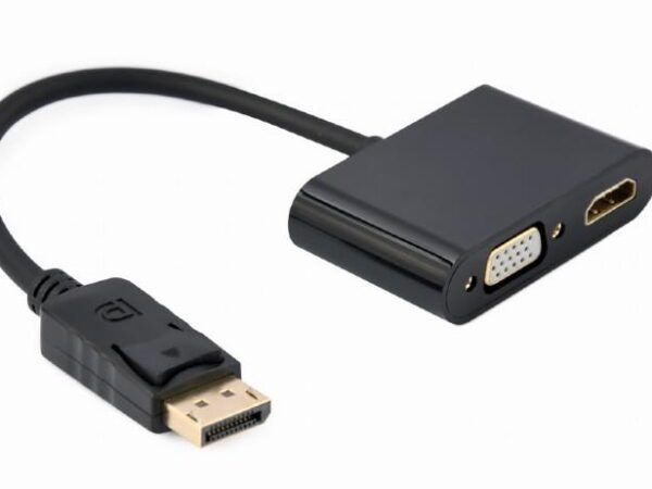 ELKO: 1393332 Gembird DisplayPort to HDMI/VGA adapter A-DPM-HDMIFVGAF-01
