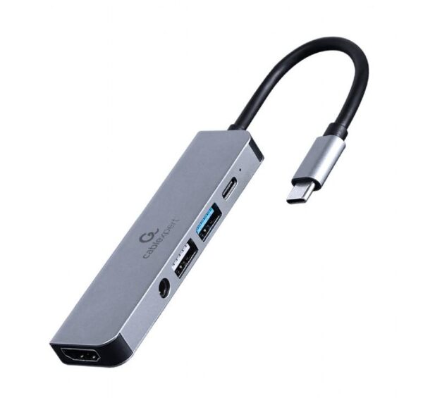 Gembird USB-C to HDMI/USB3 adapter 5in1 A-CM-COMBO5-02