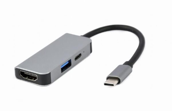 Gembird USB-C adapter HDMI/USB3 3in1 A-CM-COMBO3-02