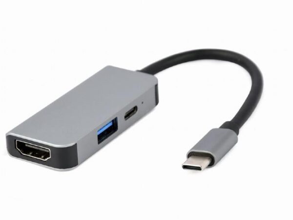 Gembird USB-C adapter HDMI/USB3 3in1 A-CM-COMBO3-02